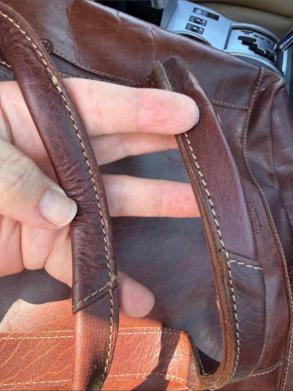 Wild West Los Angeles X Free People artisan leather tote bag - Picture 13 of 15